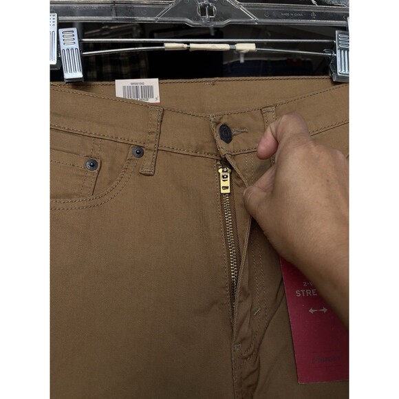 Levi's 505 Straight Fit Men’s W32 L34 2-Way Comfort Stretch Slub Twill Jeans - Picture 7 of 16